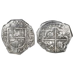 Seville, Spain, cob 8 reales, 1628D, NGC VF 30.