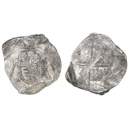 Seville, Spain, cob 8 reales, (16)37R, rare, ex-Asian hoard.