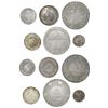 Image 1 : Lot of six Colombian minors: 2R, Bogota, 1844RS (two); 1R, Bogota, 1853; 1/2R, Popayan, 1839RU and 1