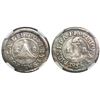 Image 1 : San Salvador, El Salvador, provisional 1 real, 1835, NGC VF details / mount removed, repaired, ex-Ri