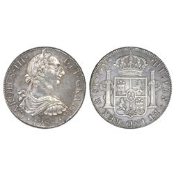 Mexico City, Mexico, bust 8 reales, Charles III, 1788FM, Bevill Plate.