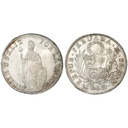 Lima, Peru, 8 reales, 1833MM.