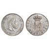 Image 1 : Spain (struck in Brussels, Belgium), silver pattern 5 pesetas, Charles VII Pretender, 1874, first de