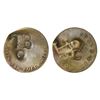 Image 1 : Tobago, bronze 2-1/4 pence ("stampee"), TB/o countermark (1798) on French Guyana 2 sous of 1769.