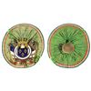 Image 1 : Haiti, French army shako badge (hat insignia), 18th century, maker M.A. Marion, found in Haiti, very