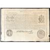 Image 2 : Mexico, Tesorerias de la Nacion, 1 peso, 11-4-1823, serial 116307, printed on papal bull, Bevill Pla
