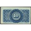 Image 2 : Lima, Peru, Compania de Obras Publicas, 10 centavos, 4-7-1876, series A, serial 999062.