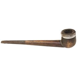 Large wooden smoking pipe (1800s).