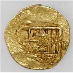 Seville, Spain, cob 2 escudos, Philip III, assayer not visible, flipover double-strike.