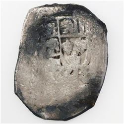 Mexico City, Mexico, cob 4 reales, Philip V, assayer not visible, ex-Treasure Salvors.