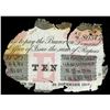 Image 2 : Lot of two Calcutta, British India, 10 rupees, 25-11-1916, series AC 48, each laminated with wreck i