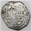 Image 1 : Potosi, Bolivia, cob 4 reales, Philip IV, assayer T (mid-1620s).