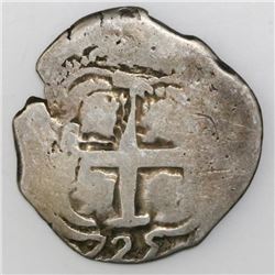 Potosi, Bolivia, cob 2 reales, 1725Y, (Louis I).