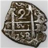 Image 2 : Potosi, Bolivia, cob 2 reales, 1753q.