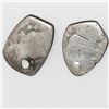 Image 1 : Lot of two Guatemala cob 1/2R: 1734J and 1744J.