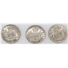 Image 2 : Lot of three Potosi, Bolivia, bust 1/2R, Ferdinand VII, assayer PJ, dated 1822, 1823 and 1824.