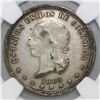 Image 1 : Bogota, Colombia, 5 decimos, 1868, NGC XF details / surface hairlines.