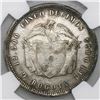 Image 2 : Bogota, Colombia, 5 decimos, 1868, NGC XF details / surface hairlines.