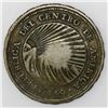 Image 2 : Costa Rica, 2 reales, lion countermark (1849-57, Type VI) on a Central American Republic 2 reales 18