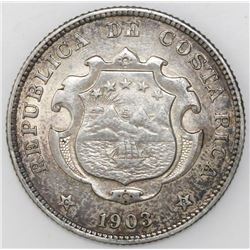 Costa Rica, 50 centimos, 1903JCV.