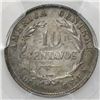 Image 2 : Costa Rica, silver 10 centavos, 1917, PCGS AU58, ex-Fred Mayer.
