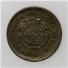 Image 1 : Costa Rica, brass 5 centavos, 1917.