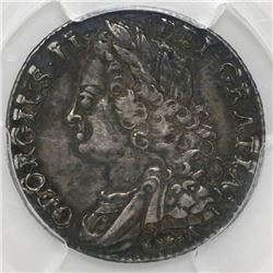 Great Britain (London, England), shilling, George II, 1745, with LIMA below bust, PCGS XF details / 