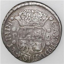 Guatemala, pillar 2 reales, Charles III, 1767P, ex-Richard Stuart.