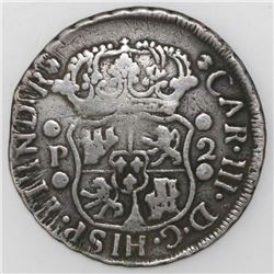 Guatemala, pillar 2 reales, Charles III, 1771P, ex-Richard Stuart.