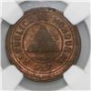 Image 1 : Honduras, 2 centavos, 1910, with CENTAVOS, coin alignment, NGC MS 64 RB, ex-Dana Roberts (stated on 