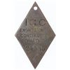 Image 1 : Panama, brass diamond-shaped metal check, I.C.C. Engineering & Construction Department, early-1900s.