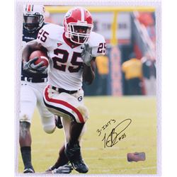 Tra Battle Signed Georgia 8x10 Photo Inscribed  3-INT'S  (Radtke Hologram)