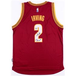 Kyrie Irving Signed LE Cavaliers Adidas Alternate Jersey Inscribed  15-16 NBA Champ  Limited Edition