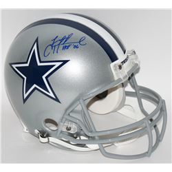 Troy Aikman Signed LE Cowboys Full-Size Authentic Pro-Line Helmet Inscribed  HOF '06  (Steiner COA)