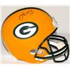 Image 1 : Aaron Rodgers Signed Packers Full-Size Helmet (Radtke COA  Fanatics Hologram)
