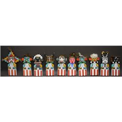 TEN HOPI FLAT DOLLS