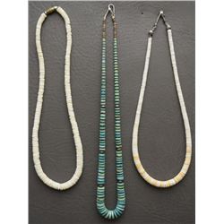 THREE PUEBLO NECKLACES