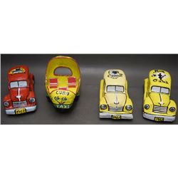 FOUR CUBAN FOLK-ART CARS