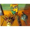 Image 1 : 2 Masquerade masks and 2 mask wall hangings