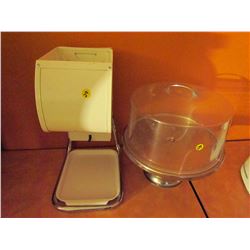 Metal ice cream cone dispenser 104 cones & covered pie display