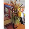 Image 2 : Tall tin vase with faux flowers (sunflower)