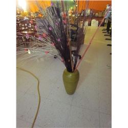 Core bamboo vase with faux foliage & bamboo