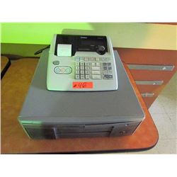 Casio electronic cash register, digital PCR-T275 with key