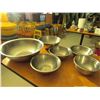 Image 1 : 6 stainless steel mixing bowls