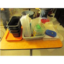 Plastic inserts, trays, plastic containers