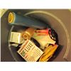 Image 3 : Garbage can full of saran wrap, bags, filters and aluminum foil