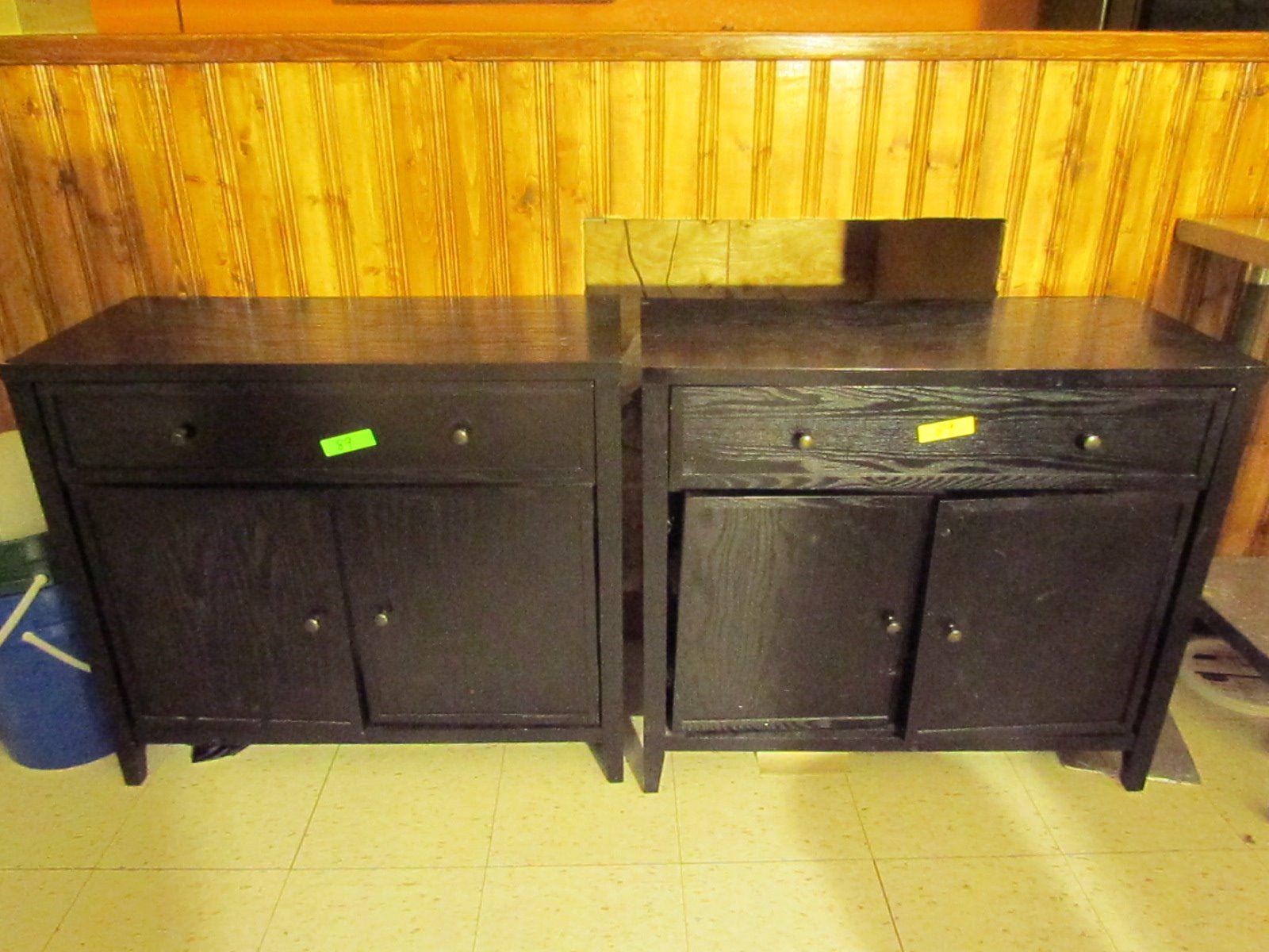2 Black Wood Dressers 34 X 34 X 15 5 Inches