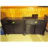 Image 1 : 2 Black wood dressers 34 X 34 X 15.5 Inches