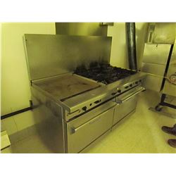 6 burner gas oven & grill. Imperial 60 X 32 double convection gas oven.