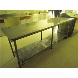 Stainless steel work table 96 inch X 30 inch